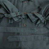 OUTIL MANTEAU UZES マントゥユーゼス OU-T021W 藍染め サイズ2 定価88000円 コート 21AW ブラックインディゴ メンズ ウティ【中古】6-0126T♪
