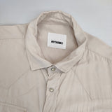 MYTHINKS レーヨンシルク ウエスタンシャツ サイズS オーバーサイズ 長袖シャツ ベージュ メンズ マイシンクス【中古】6-0328M♪