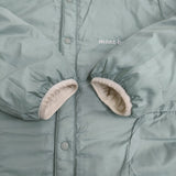 mont-bell サーマラップ ラウンドネックジャケット キッズ150 1101633 リバーシブル ブルゾン ホワイト ライトブルー レディース モンベル【中古】6-0126T♪