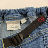 Gramicci ストレッチデニムスカート キッズ150 G508-DMJ スカート ブルー レディース グラミチ【中古】6-0303G♪