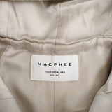 MACPHEE ライトメルトンフーデッドコート サイズ36 定価50600円 コート ライトベージュ レディース マカフィー【中古】6-0126T♪