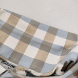 ERRICO FORMICOLA イタリア製 チェック サイズM 長袖シャツ ホワイト ライトブルー メンズ エリコフォルミコラ【中古】6-0215M♪