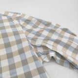 ERRICO FORMICOLA イタリア製 チェック サイズM 長袖シャツ ホワイト ライトブルー メンズ エリコフォルミコラ【中古】6-0215M♪