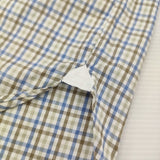 ERRICO FORMICOLA イタリア製 BDボタンダウン チェック サイズ15/38 長袖シャツ ホワイト ライトブルー レディース エリコフォルミコラ【中古】6-0215M♪