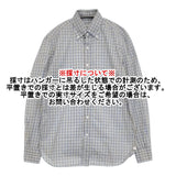 ERRICO FORMICOLA イタリア製 BDボタンダウン チェック サイズ15/38 長袖シャツ ホワイト ライトブルー レディース エリコフォルミコラ【中古】6-0215M♪