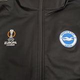 Brighton & Hove Albion ブライトン UEFA ユーロリーグジャケット XL 三苫薫 サッカー フリース裏地 ブルゾン ブラック メンズ【中古】6-0118T♪#