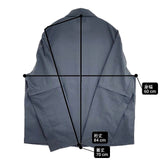 sturla 新品 Zip Sleeve Shirt UK製 ジップジャケット サイズM 長袖シャツ グレー メンズ スターラ【中古】6-0412M∞