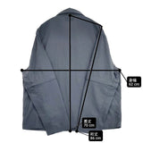 sturla 新品 Zip Sleeve Shirt UK製 ジップジャケット サイズL 長袖シャツ グレー メンズ スターラ【中古】6-0412M∞