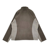 sturla 新品 PANELLED ZIP UP FUZZY TWO FACED サイズXL STSP24003-002 ブルゾン ジャケット グレー メンズ スターラ【中古】6-0112T♪
