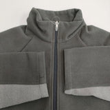 sturla 新品 PANELLED ZIP UP FUZZY TWO FACED サイズL STSP24003-002 ブルゾン ジャケット グレー メンズ スターラ【中古】6-0112T♪