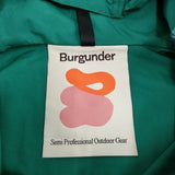 Burgunder バーガンダー Waxed Cotton Jacket ワックスコットンジャケット マウンテンパーカー グリーン メンズ【中古】6-0118M♪