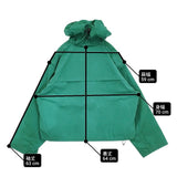 Burgunder バーガンダー Waxed Cotton Jacket ワックスコットンジャケット マウンテンパーカー グリーン メンズ【中古】6-0118M♪