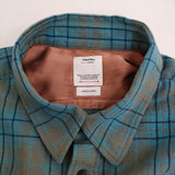 VISVIM LUMBER CHECK L/S サイズ3 定価110000円 ウールリネン チェック 長袖シャツ 25SS ライトブルー カーキ メンズ ビズビム/ヴィズヴィム【中古】6-0112T♪