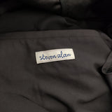 Steven Alan ベリーマエックスオーバー バルマカーンコート サイズL 定価47300円 ステンカラーコート ブラック メンズ スティーブンアラン【中古】6-0320M♪