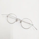 10 eyevan no.5 (44) c.1S 44□22.145 定価85800円 眼鏡 度なし ボストンシェイプ 丸メガネ メガネ シルバー メンズ テンアイヴァン【中古】6-0118G♪