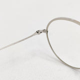 10 eyevan no.5 (44) c.1S 44□22.145 定価85800円 眼鏡 度なし ボストンシェイプ 丸メガネ メガネ シルバー メンズ テンアイヴァン【中古】6-0118G♪