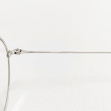 10 eyevan no.5 (44) c.1S 44□22.145 定価85800円 眼鏡 度なし ボストンシェイプ 丸メガネ メガネ シルバー メンズ テンアイヴァン【中古】6-0118G♪