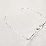 10 eyevan no.5 (44) c.1S 44□22.145 定価85800円 眼鏡 度なし ボストンシェイプ 丸メガネ メガネ シルバー メンズ テンアイヴァン【中古】6-0118G♪