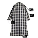 AFTERNOONTEA WARDROBE オンブレチェック シャツワンピース ワンピース ブラック ホワイト レディース アフタヌーンティーワードローブ【中古】6-0321M△