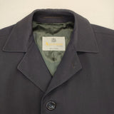 Aquascutum AQUA5 カナダ製 ヴィンテージ ウール コート 80年代後半 ネイビー メンズ アクアスキュータム【中古】6-0719T∞