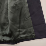Aquascutum AQUA5 カナダ製 ヴィンテージ ウール コート 80年代後半 ネイビー メンズ アクアスキュータム【中古】6-0719T∞