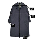 Aquascutum AQUA5 カナダ製 ヴィンテージ ウール コート 80年代後半 ネイビー メンズ アクアスキュータム【中古】6-0719T∞