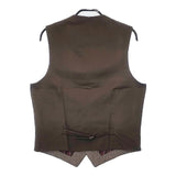 HACKETT LONDON ヘリンボーン サイズ34R ウール ジレ ベスト ブラウン メンズ ハケットロンドン【中古】6-0719T∞