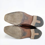 John Lobb NEWLAND ニューランド 8000ラスト モンクストラップ サイズ5 1/2 Dワイズ 純正シューツリー付き シューズ・靴 ブラウン メンズ ジョンロブ【中古】6-0420G◎