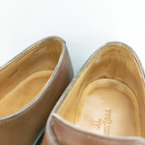 John Lobb NEWLAND ニューランド 8000ラスト モンクストラップ サイズ5 1/2 Dワイズ 純正シューツリー付き シューズ・靴 ブラウン メンズ ジョンロブ【中古】6-0420G◎