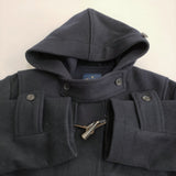 Brooks Brothers ダブルフェイス ダッフルコート 19-42-3521 サイズS ダッフルコート ネイビー メンズ ブルックスブラザーズ【中古】6-0118A♪