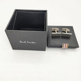Paul Smith psロゴ ボックス付き カフスボタン カフス シルバー メンズ ポール・スミス【中古】6-0530G∞