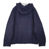 POLO RALPH LAUREN 星条旗 フード XL ウールパーカー セーター ニット ネイビー メンズ ポロ・ラルフローレン【中古】6-0719T∞