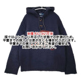 POLO RALPH LAUREN 星条旗 フード XL ウールパーカー セーター ニット ネイビー メンズ ポロ・ラルフローレン【中古】6-0719T∞