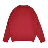 Ets.MATERIAUX L’ETIQUETTE FRENCH ARMY V-KNIT サイズ2 定価29700円 ウール Vネック セーター ニット 24AW レッド メンズ イーティーエスマテリオ【中古】6-0908T♪