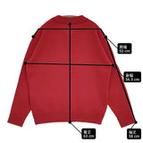 Ets.MATERIAUX L’ETIQUETTE FRENCH ARMY V-KNIT サイズ2 定価29700円 ウール Vネック セーター ニット 24AW レッド メンズ イーティーエスマテリオ【中古】6-0908T♪