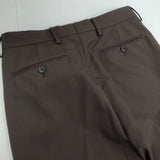 District UA GABA SIDELINE STRAIGHT 1PLEATS PANTS 定価33000円 スラックス パンツ 24AW ブラウン メンズ ディストリクトユナイテッドアローズ【中古】6-0719T∞