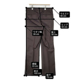District UA GABA SIDELINE STRAIGHT 1PLEATS PANTS 定価33000円 スラックス パンツ 24AW ブラウン メンズ ディストリクトユナイテッドアローズ【中古】6-0719T∞