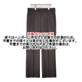 District UA GABA SIDELINE STRAIGHT 1PLEATS PANTS 定価33000円 スラックス パンツ 24AW ブラウン メンズ ディストリクトユナイテッドアローズ【中古】6-0719T∞