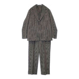 Adam et Rope WILD LIFE TAILOR 2Bテーラードジャケット 3ピース グレンチェック ウール セットアップ ブラック ブラウン メンズ アダムエロペ/ワイルドライフテーラー【中古】6-0719T∞
