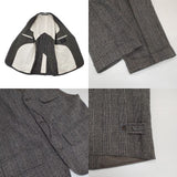 Adam et Rope WILD LIFE TAILOR 2Bテーラードジャケット 3ピース グレンチェック ウール セットアップ ブラック ブラウン メンズ アダムエロペ/ワイルドライフテーラー【中古】6-0719T∞
