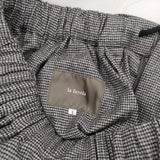 la favola ハンドトゥース 千鳥格子 イージースラックスパンツ サイズ1 パンツ グレー メンズ ラファーヴォラ【中古】6-0719T∞