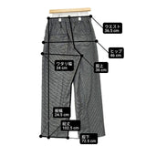 la favola ハンドトゥース 千鳥格子 イージースラックスパンツ サイズ1 パンツ グレー メンズ ラファーヴォラ【中古】6-0719T∞