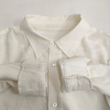 un/unbient Regular Collar Shirt 定価39600円 サイズ2 ウール 長袖シャツ 25AW オフホワイト メンズ アン【中古】6-0219T♪