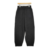 WIRROW Alpaca wool wide knit pants 定価41800円 サイズ1 392283-224 パンツ 24AW ブラック系 ユニセックス ウィロウ【中古】6-0131T♪