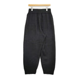 WIRROW Alpaca wool wide knit pants 定価41800円 サイズ1 392283-224 パンツ 24AW ブラック系 ユニセックス ウィロウ【中古】6-0131T♪