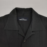 tricot COMME des GARCONS アセテート 開襟 長袖シャツ 90年代 AD1993 ブラック レディース トリココムデギャルソン【中古】6-0624S∞