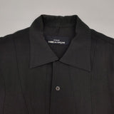 tricot COMME des GARCONS アセテート 開襟 長袖シャツ 90年代 AD1993 ブラック レディース トリココムデギャルソン【中古】6-0624S∞