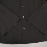 tricot COMME des GARCONS アセテート 開襟 長袖シャツ 90年代 AD1993 ブラック レディース トリココムデギャルソン【中古】6-0624S∞