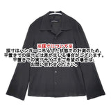 tricot COMME des GARCONS アセテート 開襟 長袖シャツ 90年代 AD1993 ブラック レディース トリココムデギャルソン【中古】6-0624S∞