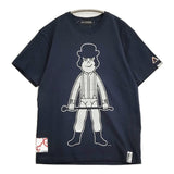 JETLINK ALEXANDER S STAND T-SHIRTS ver EX ROKI UNIFORMS 時計じかけのオレンジ ラメ 半袖Ｔシャツ カットソー ネイビー メンズ ジェットリンク【中古】6-0501S♪